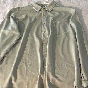 Men's Elegant Cream Button-Down Shirt